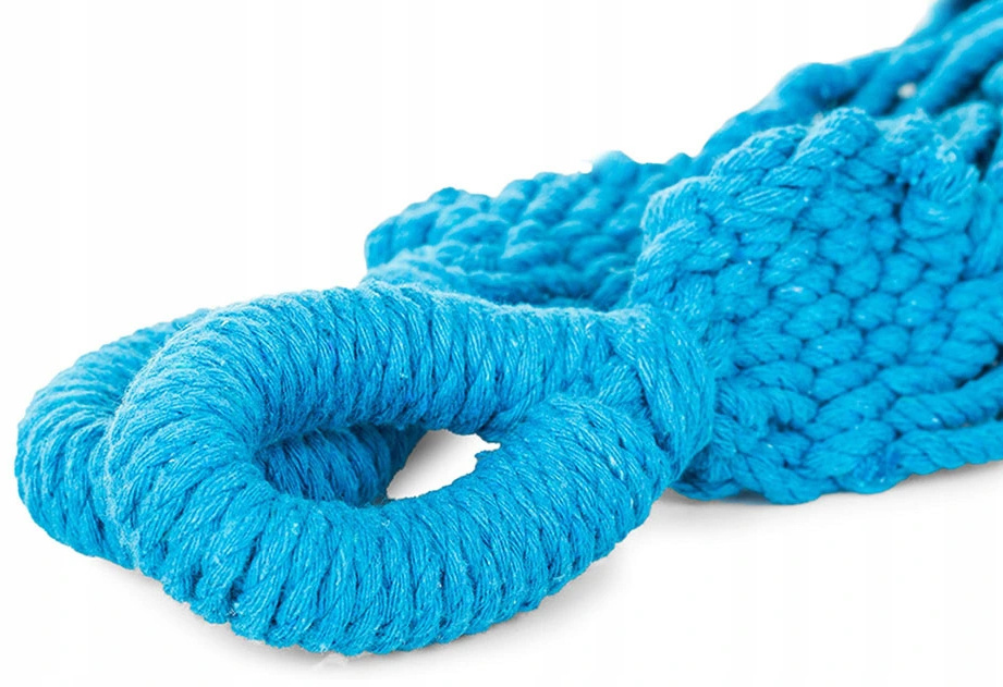 TURKUSOWY HAMAK OGRODOWY W PASKI LATO 200X80 POKROWIEC